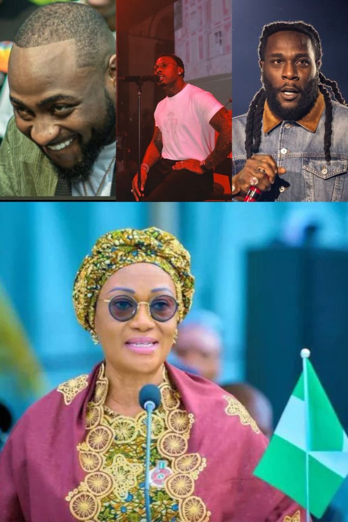 Remi Tinubu Urges Burna Boy, Davido, Asake, Other Wealthy Nigerians to Support the Poor 1004660216